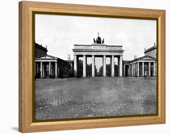Brandenburg Gate, Berlin, 1893-John L Stoddard-Framed Premier Image Canvas