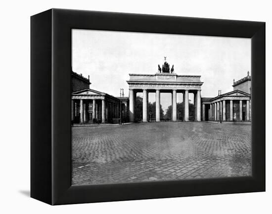 Brandenburg Gate, Berlin, 1893-John L Stoddard-Framed Premier Image Canvas