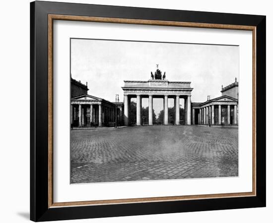 Brandenburg Gate, Berlin, 1893-John L Stoddard-Framed Giclee Print