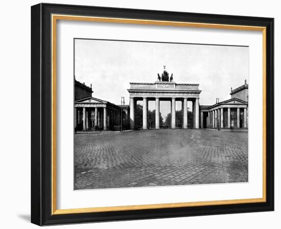 Brandenburg Gate, Berlin, 1893-John L Stoddard-Framed Giclee Print