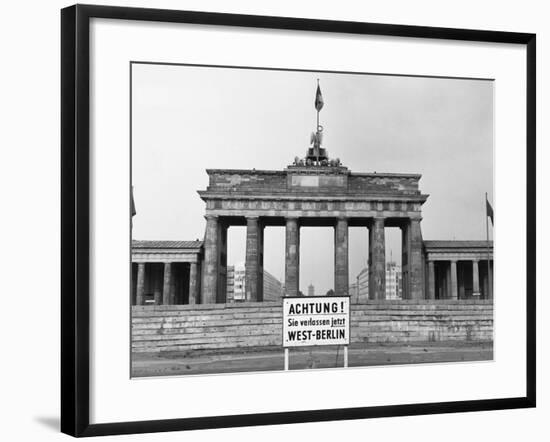 Brandenburg Gate, Berlin, 1966-null-Framed Photographic Print