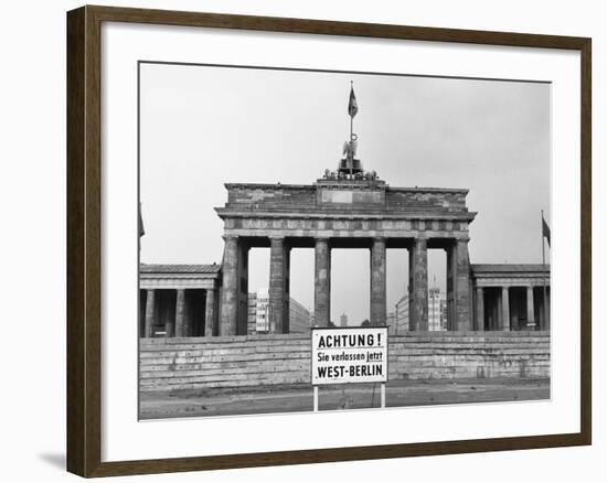 Brandenburg Gate, Berlin, 1966-null-Framed Photographic Print