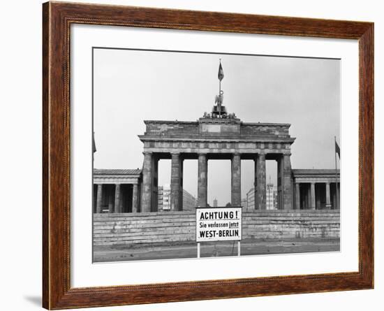 Brandenburg Gate, Berlin, 1966-null-Framed Photographic Print