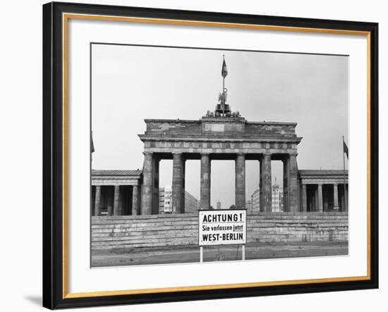 Brandenburg Gate, Berlin, 1966-null-Framed Photographic Print