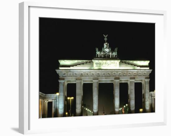 Brandenburg Gate, Berlin, Germany-Walter Bibikow-Framed Photographic Print