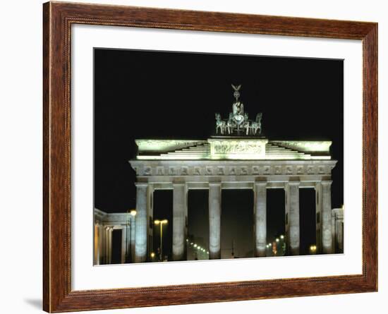 Brandenburg Gate, Berlin, Germany-Walter Bibikow-Framed Photographic Print