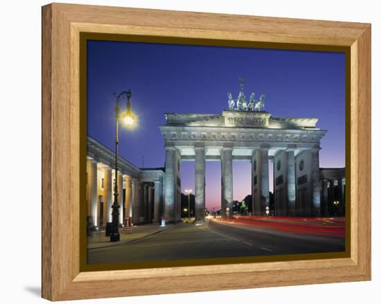 Brandenburg Gate, Berlin, Germany-Jon Arnold-Framed Premier Image Canvas