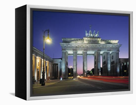 Brandenburg Gate, Berlin, Germany-Jon Arnold-Framed Premier Image Canvas