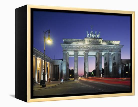 Brandenburg Gate, Berlin, Germany-Jon Arnold-Framed Premier Image Canvas