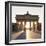 Brandenburg Gate (Brandenburger Tor) at sunrise, Platz des 18 Marz, Berlin Mitte, Berlin, Germany, -Markus Lange-Framed Photographic Print