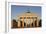 Brandenburg Gate (Brandenburger Tor) at sunrise, Quadriga, Berlin Mitte, Berlin, Germany, Europe-Markus Lange-Framed Photographic Print