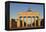 Brandenburg Gate (Brandenburger Tor) at sunrise, Quadriga, Berlin Mitte, Berlin, Germany, Europe-Markus Lange-Framed Premier Image Canvas