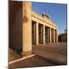 Brandenburg Gate (Brandenburger Tor) at sunrise, Quadriga, Berlin Mitte, Berlin, Germany, Europe-Markus Lange-Mounted Photographic Print