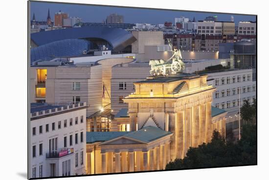 Brandenburg Gate (Brandenburger Tor), Quadriga, Berlin Mitte, Berlin, Germany, Europe-Markus Lange-Mounted Photographic Print