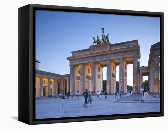 Brandenburg Gate, Pariser Platz, Berlin, Germany-Jon Arnold-Framed Premier Image Canvas