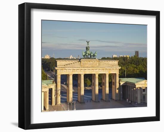 Brandenburg Gate, Pariser Platz, Berlin, Germany-Jon Arnold-Framed Photographic Print