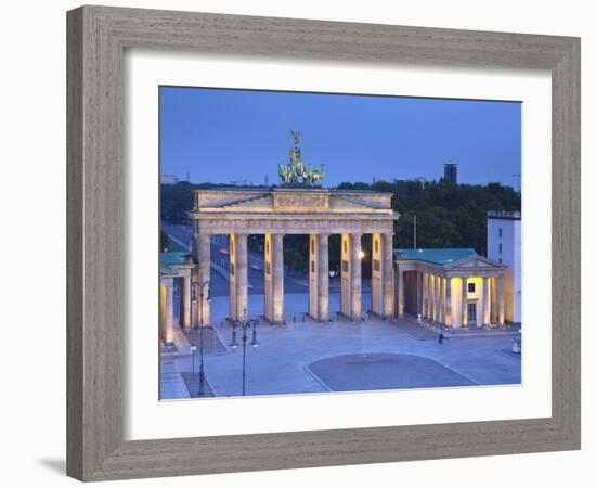 Brandenburg Gate, Pariser Platz, Berlin, Germany-Jon Arnold-Framed Photographic Print