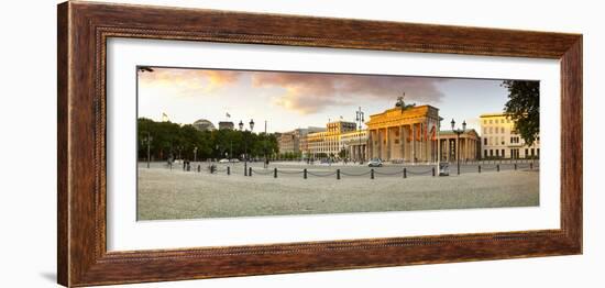 Brandenburg Gate, Platz Des 18 Marz 1848, Berlin, Germany-Jon Arnold-Framed Photographic Print