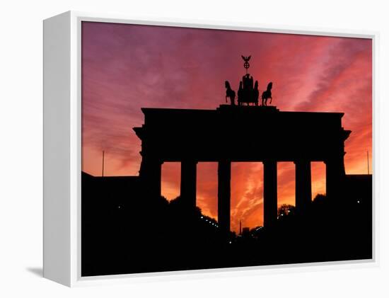 Brandenburg Gate, Unter Den Linden, Berlin, Germany-Dave Bartruff-Framed Premier Image Canvas