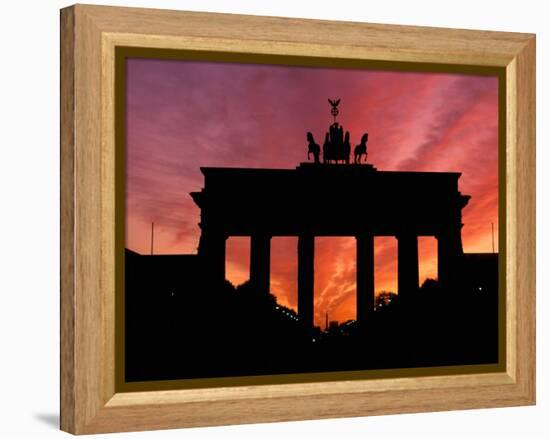 Brandenburg Gate, Unter Den Linden, Berlin, Germany-Dave Bartruff-Framed Premier Image Canvas