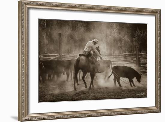 Branding at Lost Canyon-Barry Hart-Framed Art Print