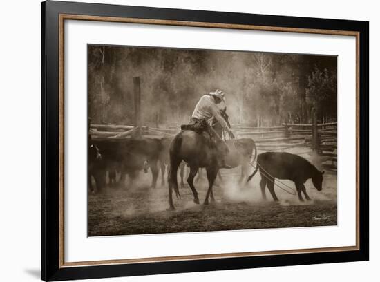 Branding at Lost Canyon-Barry Hart-Framed Art Print