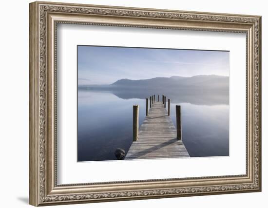 Brandlehow Jetty, Derwentwater,The Lake District, Cumbria, UK-Ross Hoddinott-Framed Photographic Print