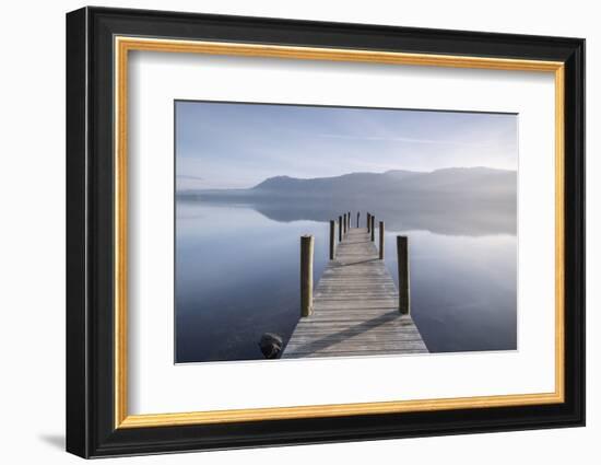 Brandlehow Jetty, Derwentwater,The Lake District, Cumbria, UK-Ross Hoddinott-Framed Photographic Print