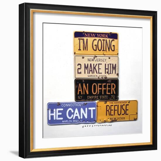 Brando Offer Can't Refuse-Gregory Constantine-Framed Giclee Print