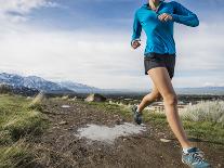 Women Trail Runner, Salt Lake City, Utah,-Brandon Flint-Photographic Print