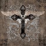 Cross with Wings-Brandon Glover-Art Print