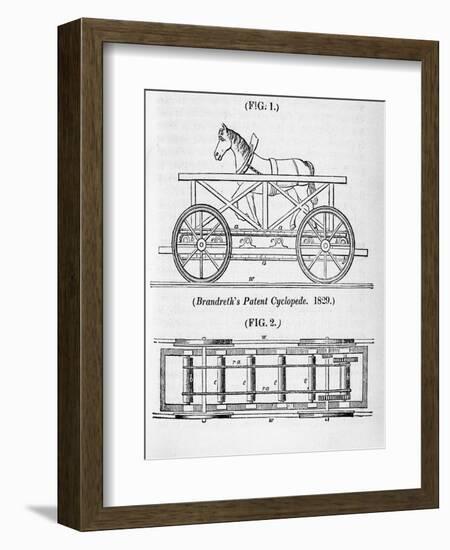 Brandreth's Horse Powered Locomotive 'Cycloped, 1829-null-Framed Giclee Print