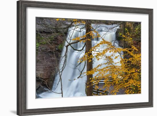 Brandywine Falls in Autumn in Cuyahoga National Park, Ohio, USA-Chuck Haney-Framed Photographic Print