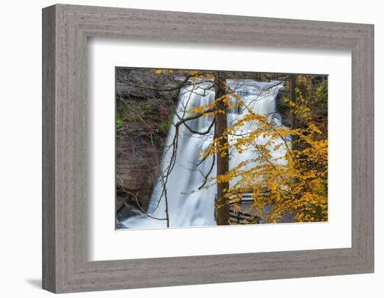 Brandywine Falls in Autumn in Cuyahoga National Park, Ohio, USA-Chuck Haney-Framed Photographic Print