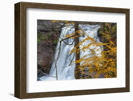 Brandywine Falls in Autumn in Cuyahoga National Park, Ohio, USA-Chuck Haney-Framed Photographic Print