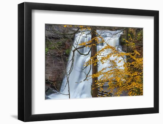 Brandywine Falls in Autumn in Cuyahoga National Park, Ohio, USA-Chuck Haney-Framed Photographic Print