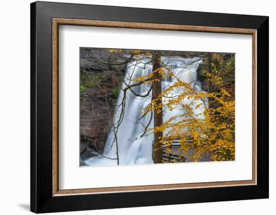 Brandywine Falls in Autumn in Cuyahoga National Park, Ohio, USA-Chuck Haney-Framed Photographic Print