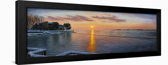 Branford Sunset Beach-Bruce Dumas-Framed Giclee Print