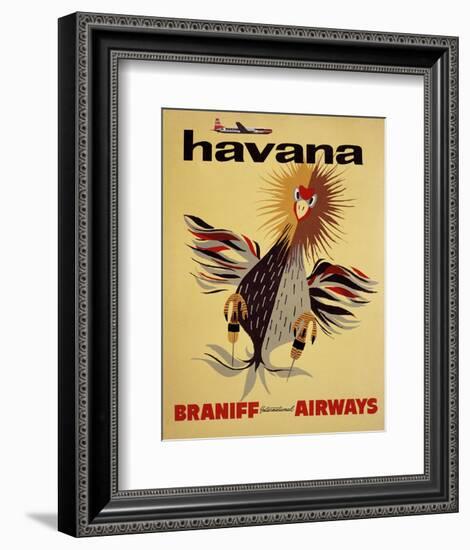 Braniff International Airways, Havana-null-Framed Art Print