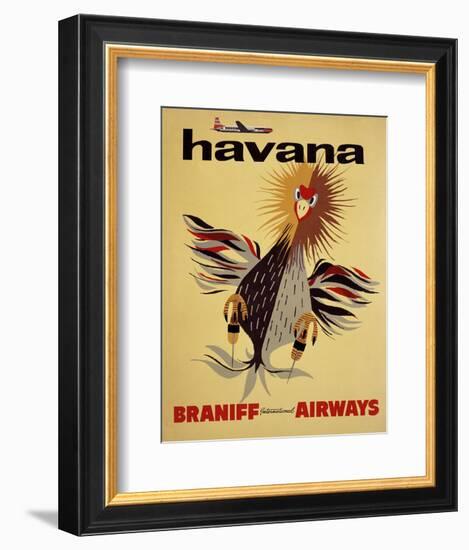 Braniff International Airways, Havana-null-Framed Art Print