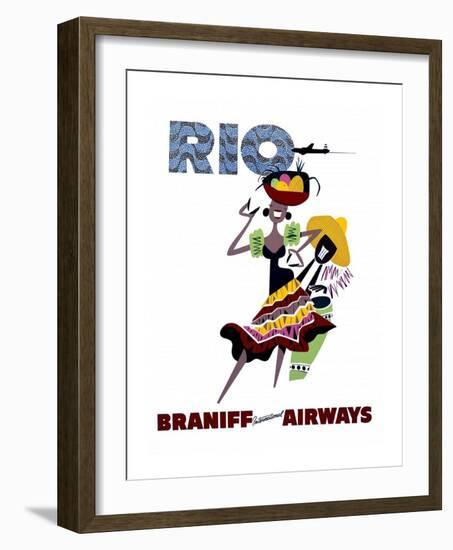 Braniff International Airways, Rio-null-Framed Art Print