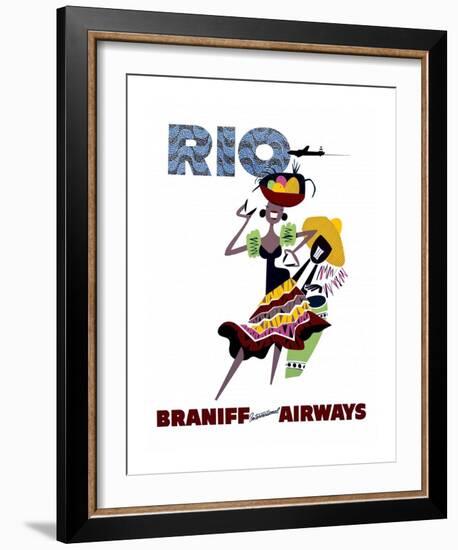 Braniff International Airways, Rio-null-Framed Art Print