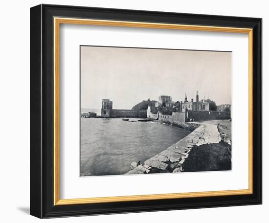 'Branksea Island - General View of the Castle', 1895-Unknown-Framed Photographic Print