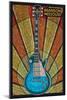 Branson, Missouri - Mosaic Guitar-Lantern Press-Mounted Art Print