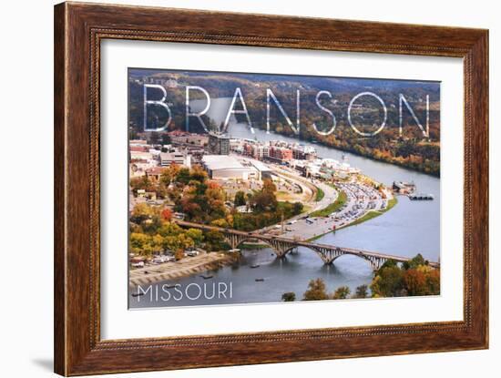 Branson, Missouri - Ozarks-Lantern Press-Framed Art Print