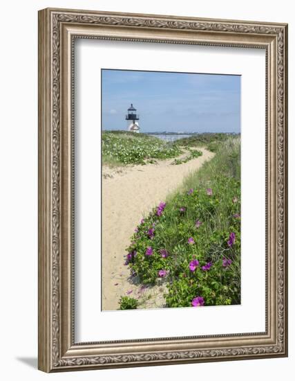 Brant Lighthouse, Nantucket Harbor, Nantucket, Massachusetts, USA-Lisa S^ Engelbrecht-Framed Photographic Print