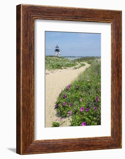 Brant Lighthouse, Nantucket Harbor, Nantucket, Massachusetts, USA-Lisa S^ Engelbrecht-Framed Photographic Print