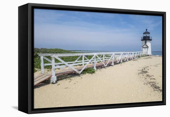 Brant Lighthouse, Nantucket Harbor, Nantucket, Massachusetts, USA-Lisa S^ Engelbrecht-Framed Premier Image Canvas