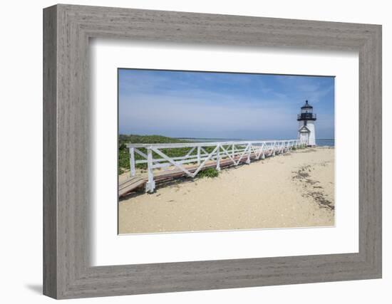 Brant Lighthouse, Nantucket Harbor, Nantucket, Massachusetts, USA-Lisa S^ Engelbrecht-Framed Photographic Print