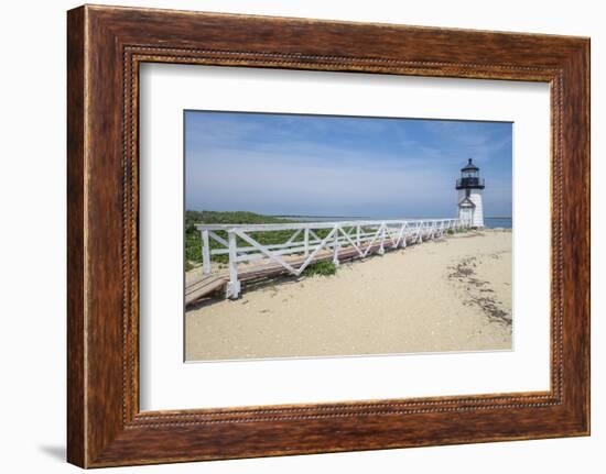 Brant Lighthouse, Nantucket Harbor, Nantucket, Massachusetts, USA-Lisa S^ Engelbrecht-Framed Photographic Print